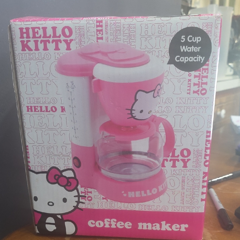 Hello Kitty Pink and White Coffee Maker